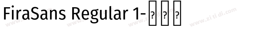 FiraSans Regular 1字体转换